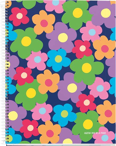 Agatha Ruiz De La Prada Notebook A4 Grid 120 Sheets Lights